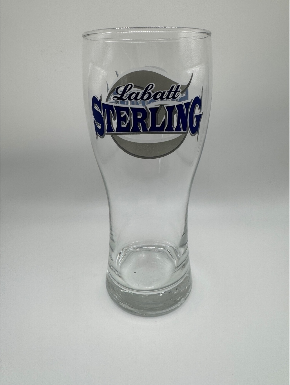 SET OF 3 Vintage Labatt Sterling Beer Glasses Canadian Brewery Barware 7.75”